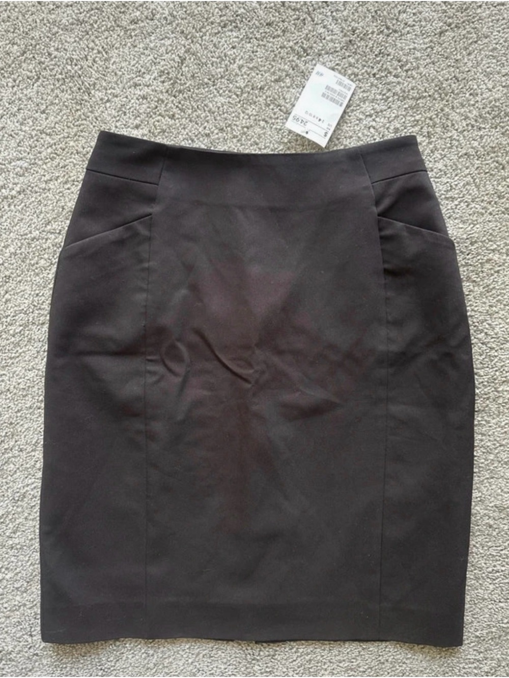 H&M Black Pencil Skirt with Subtle Seaming